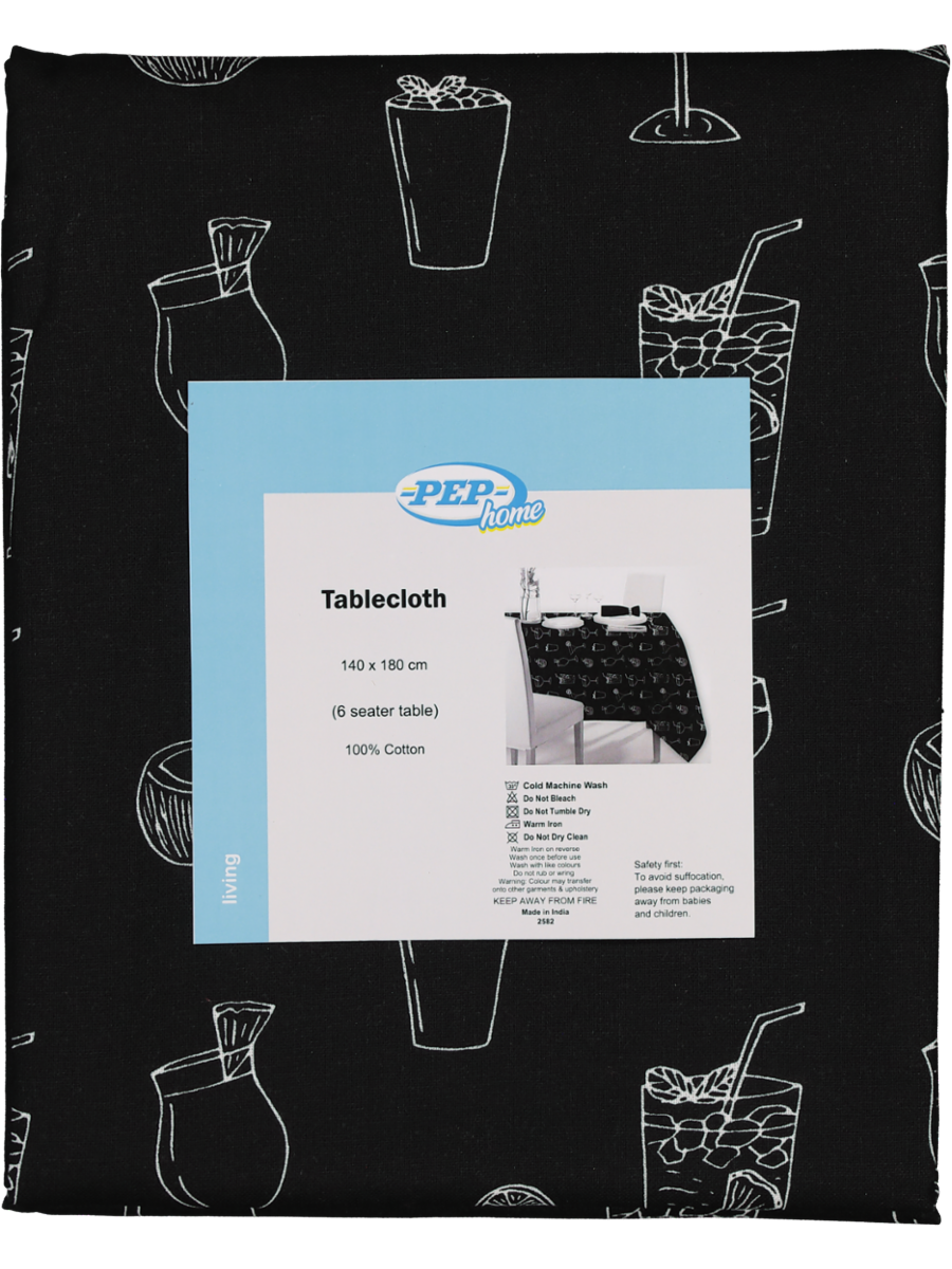 Cocktails Printed Tablecloth
