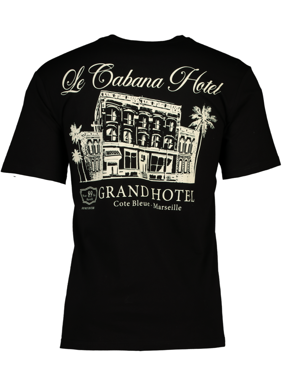 Black Embroidered Graphic T-Shirt