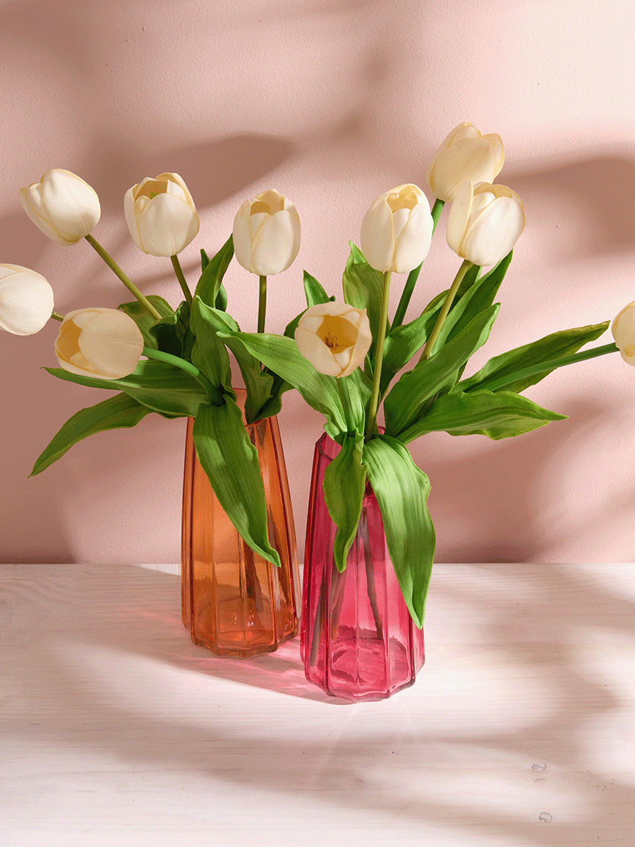 Artificial White Tulips