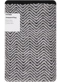 Grey And Black Medium Jacquard Rug