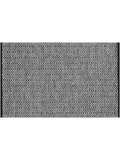 Grey And Black Medium Jacquard Rug
