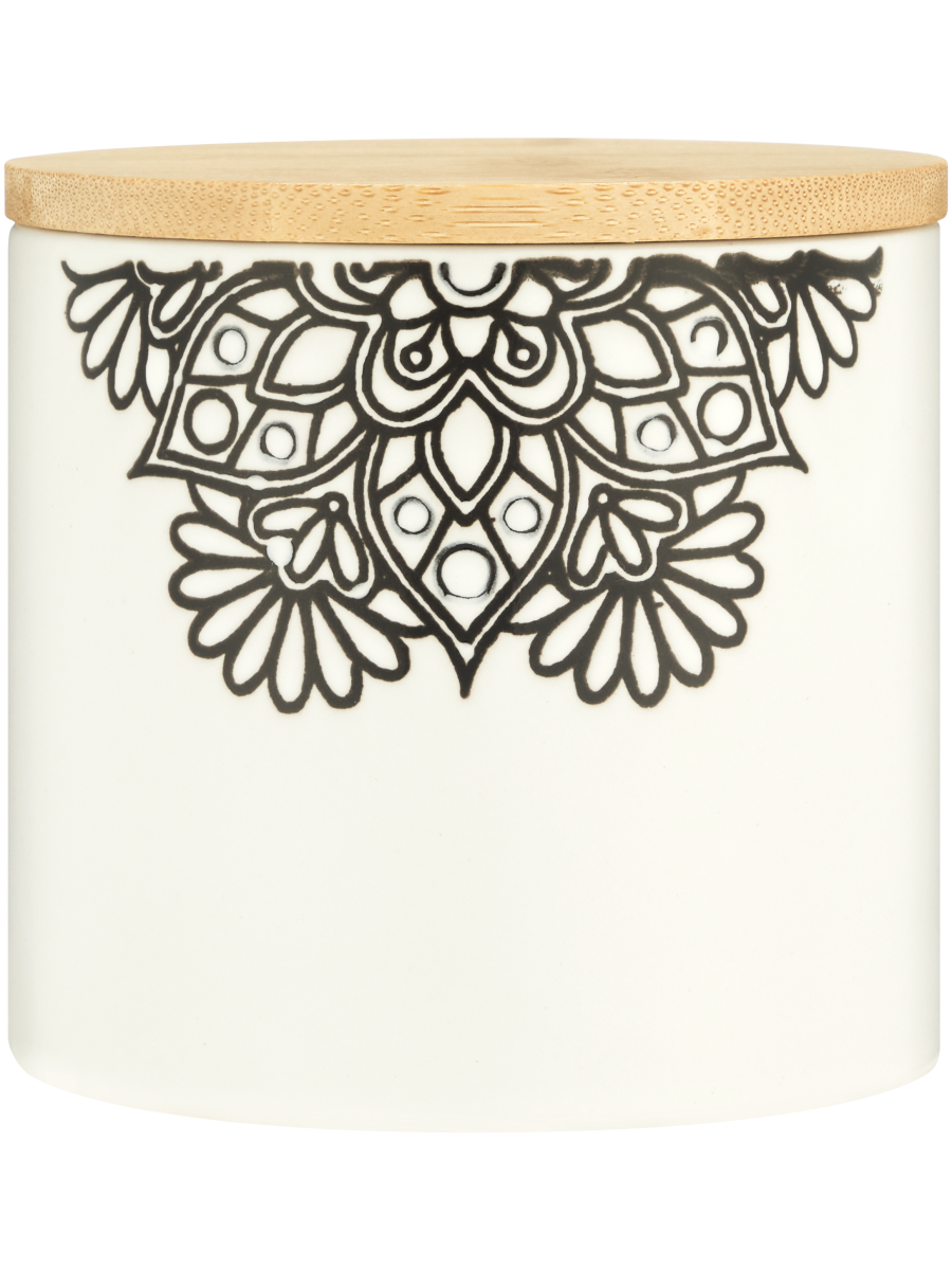 Black And White Canister