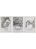3 Pack Cities Wall Art