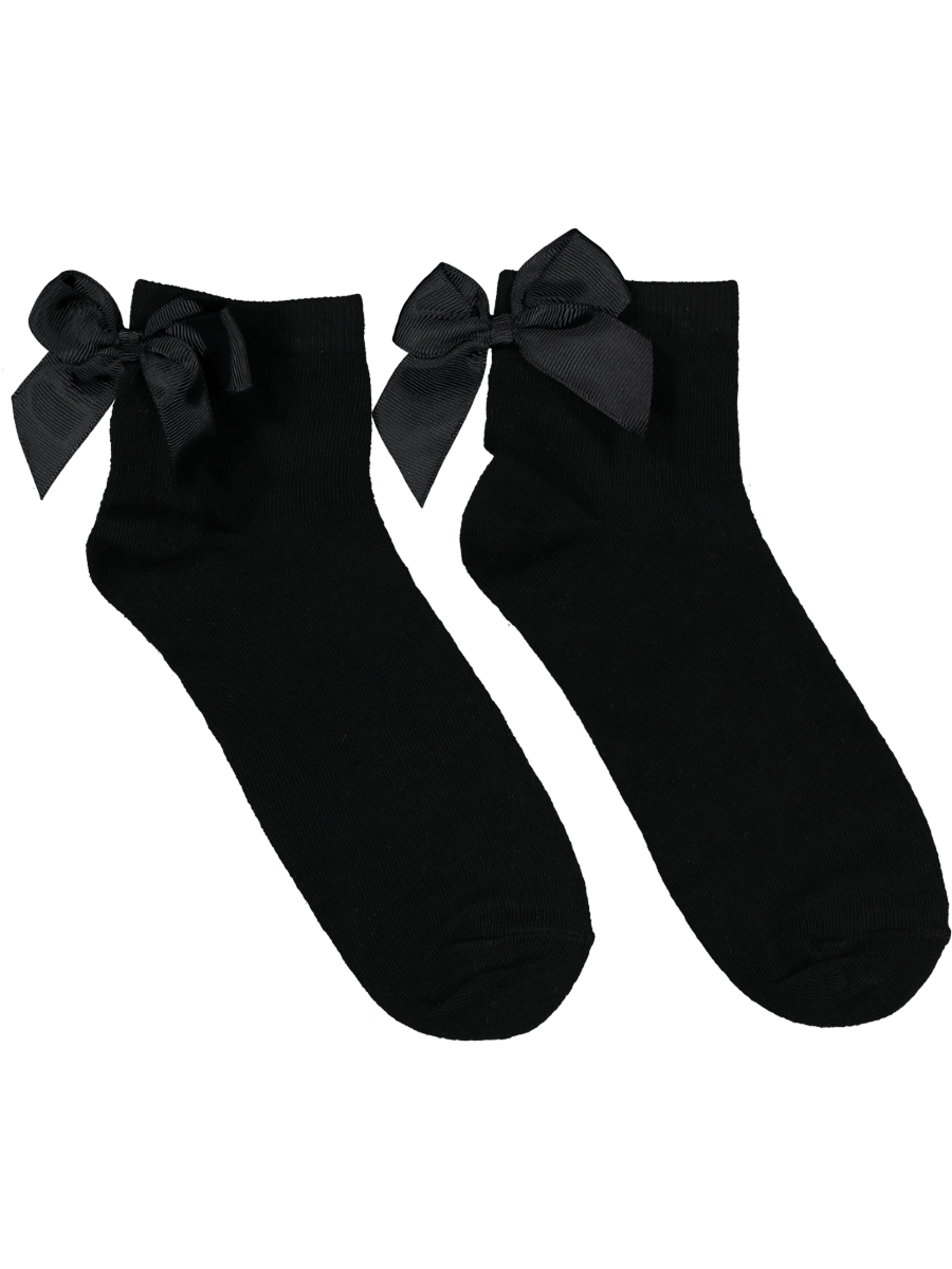 Black Bow Fashion Socks
