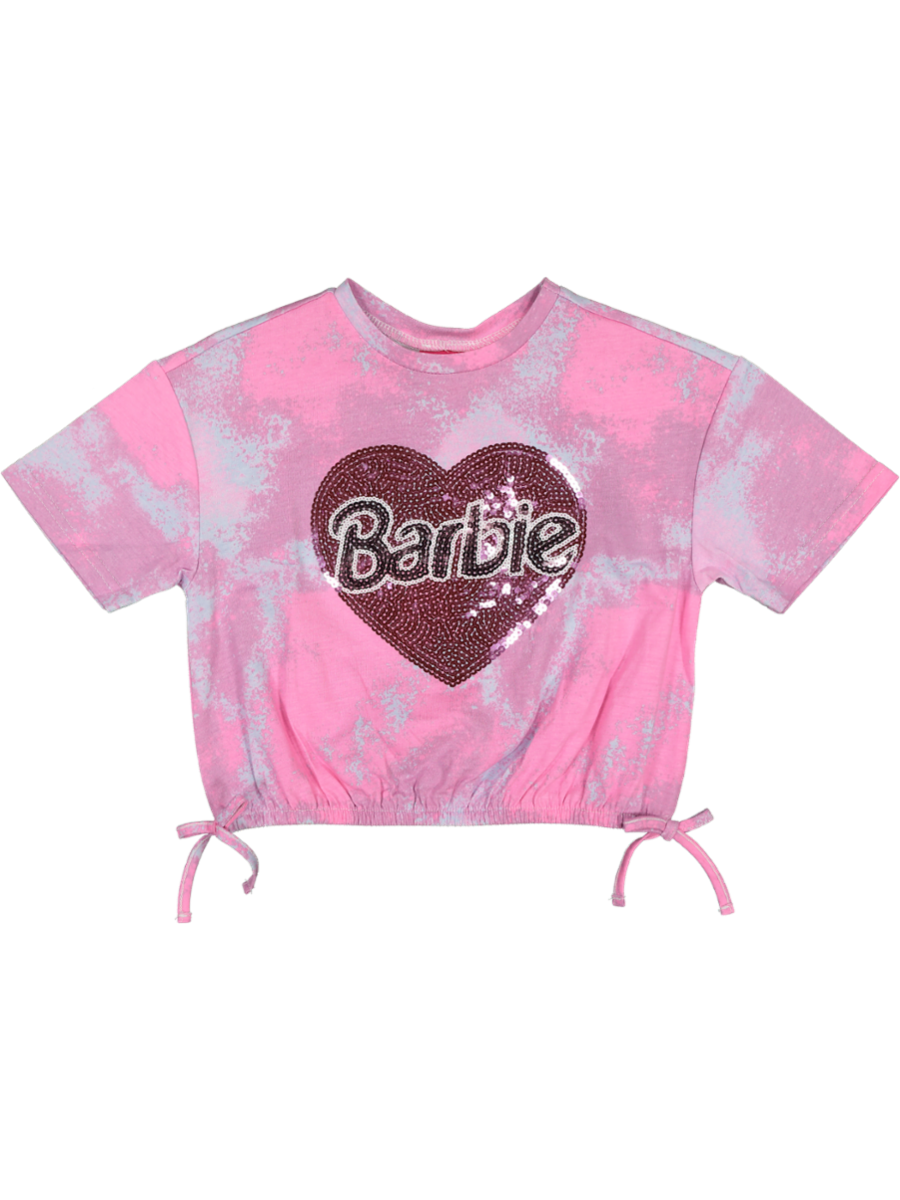 Barbie Sparkle Heart Crop Top