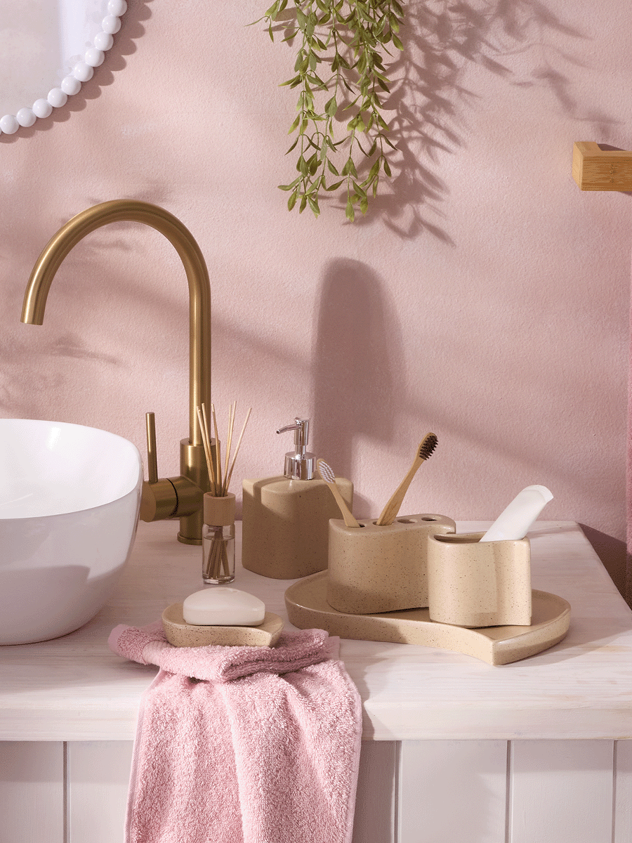 Speckled Ceramic Soap Dispenser