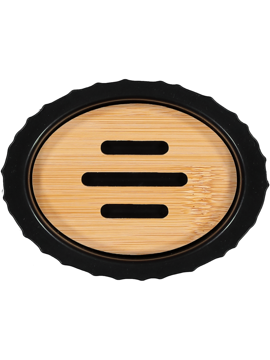 Black Plastic Soap Dish
