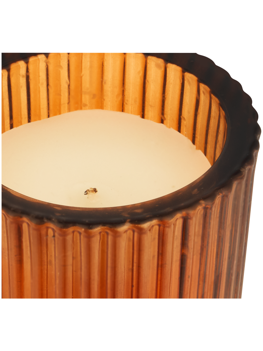 Amber Glass Candle