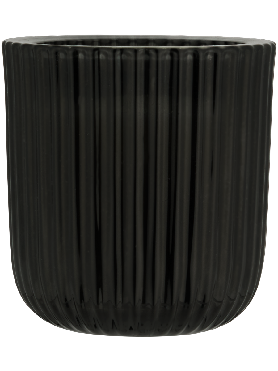 Black Glass Candle