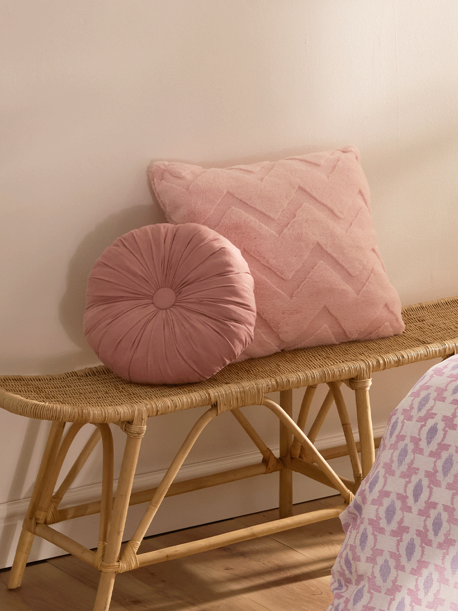 Plush Pink Cushion