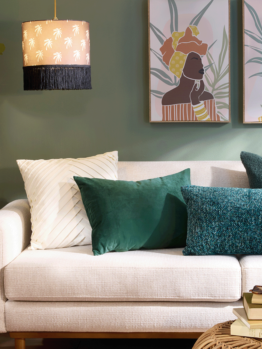 Green Velvet Scatter Cushion