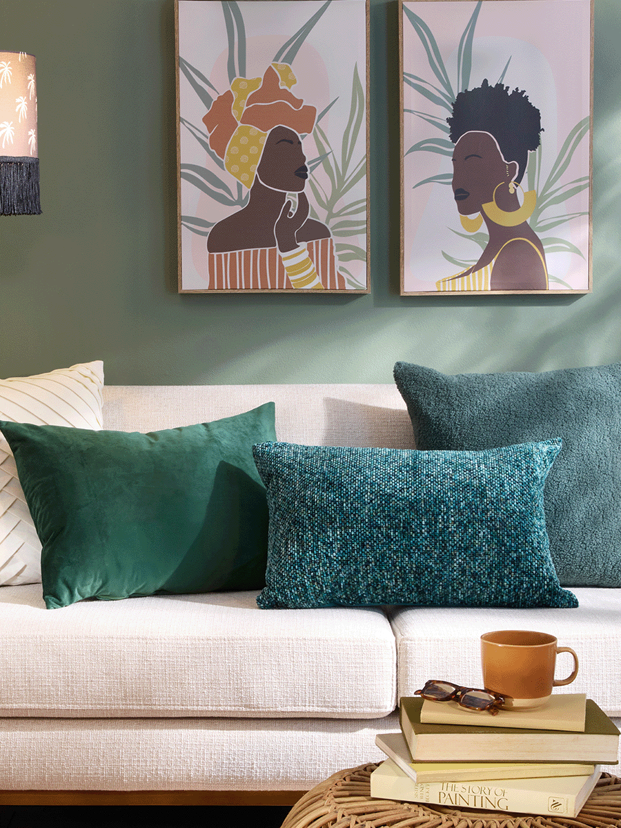 Green Textured Scatter Cushion