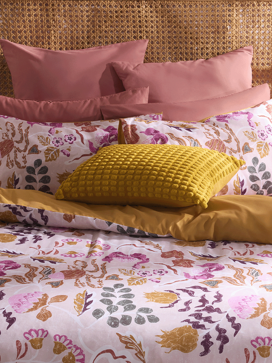 Yellow Pom Pom Scatter Cushion