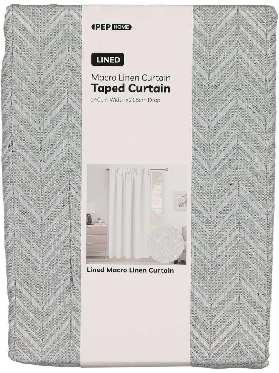 Lined Microlinen Curtain