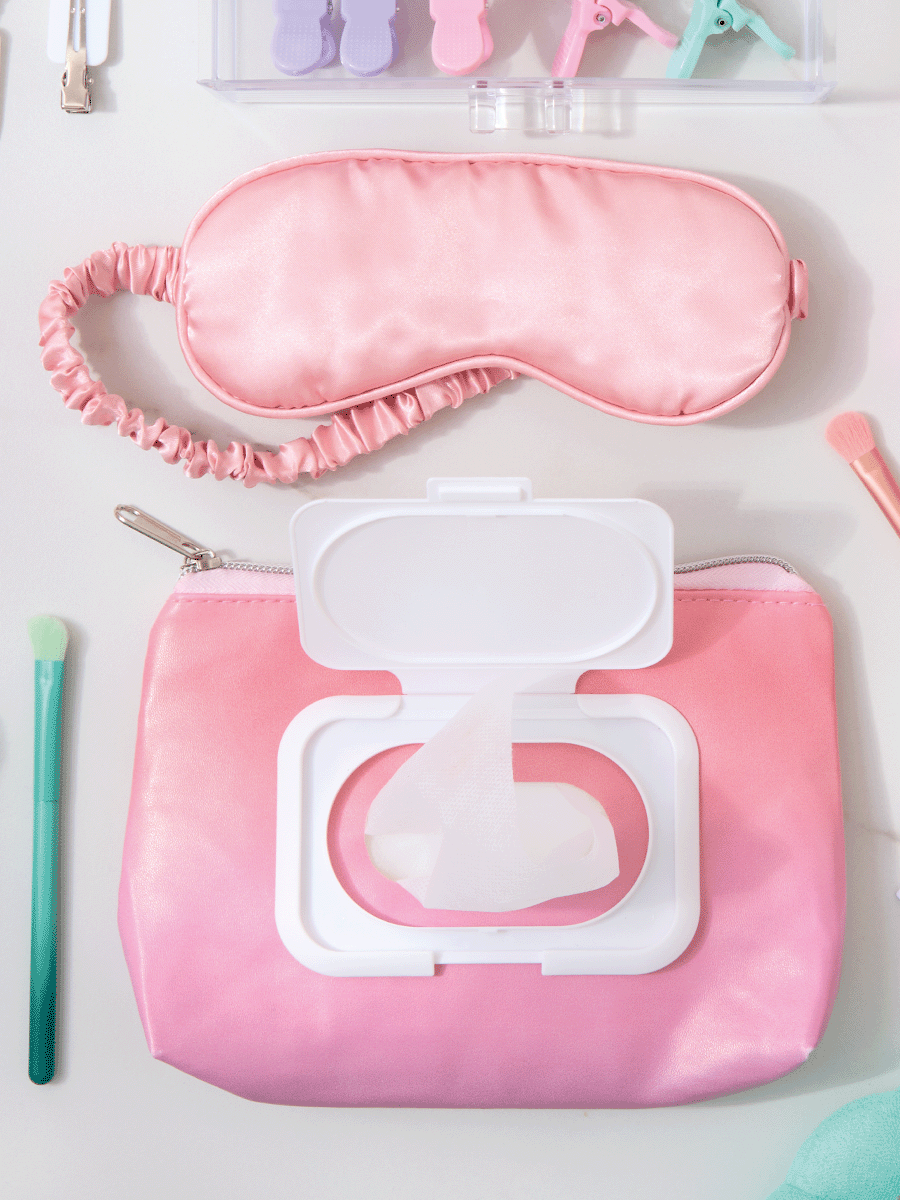 Sleep Mask And Satin Scrunchie Set