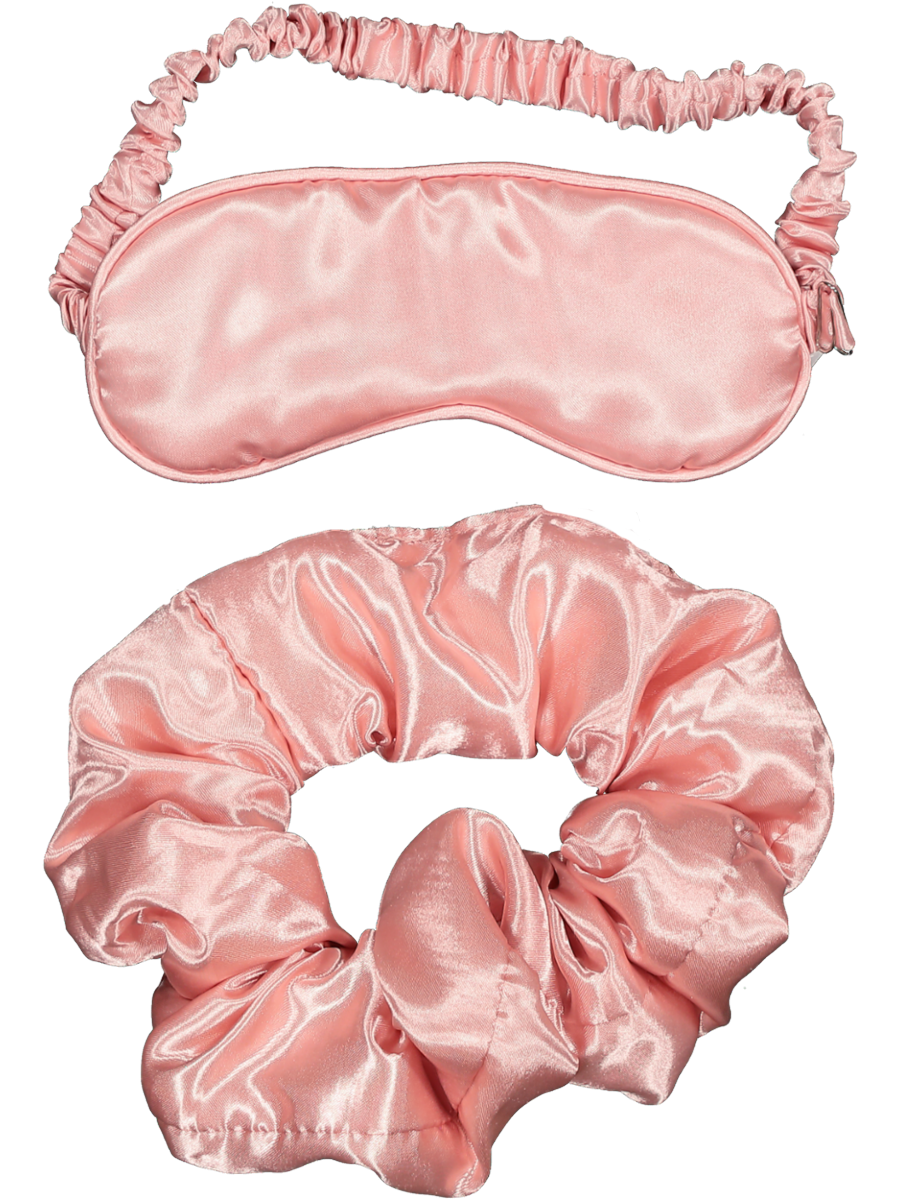 Sleep Mask And Satin Scrunchie Set
