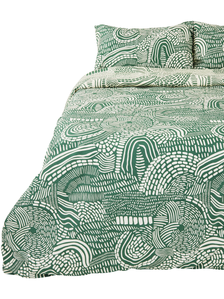 Three Quarter Printed Duvet Cover Set