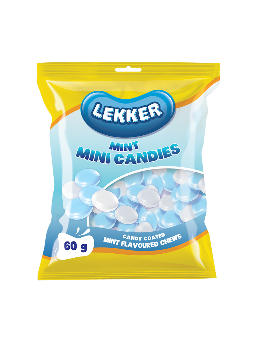Lekker Mini Candies Mint Sweets 60G
