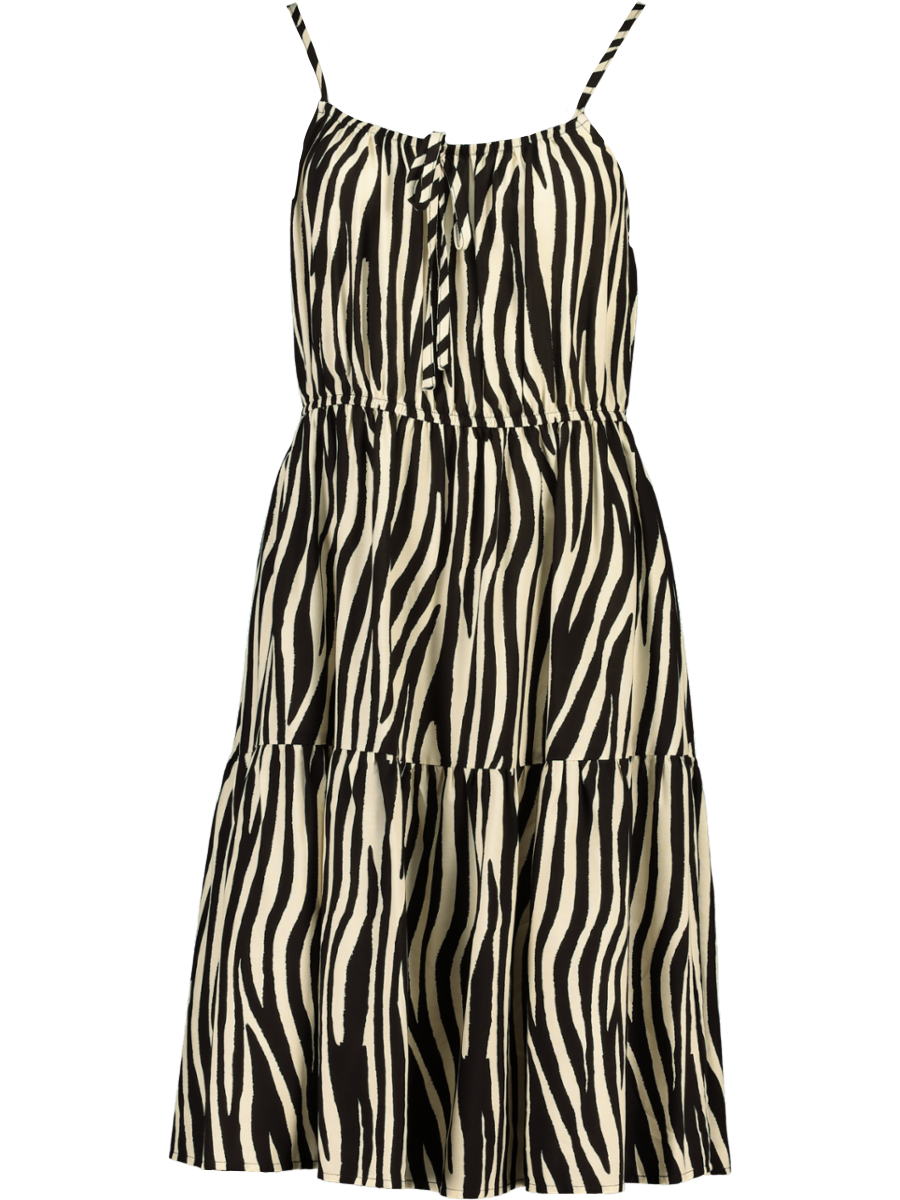 Zebra Stripes Midi Dress