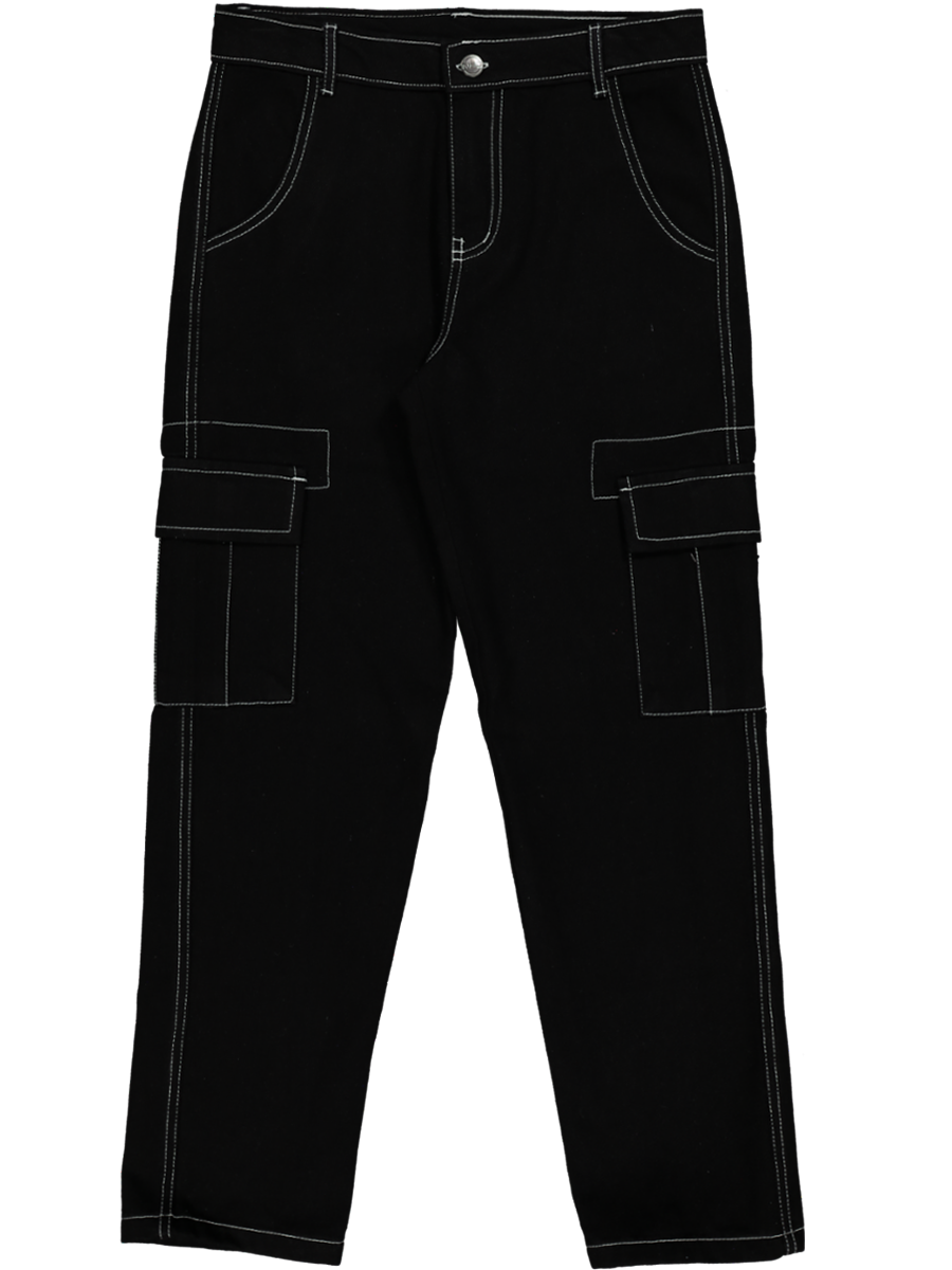 Black Cargo Denim