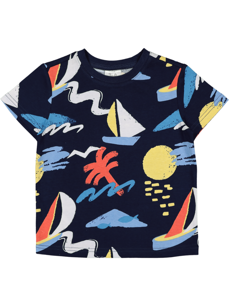 Navy Graphic T-Shirt