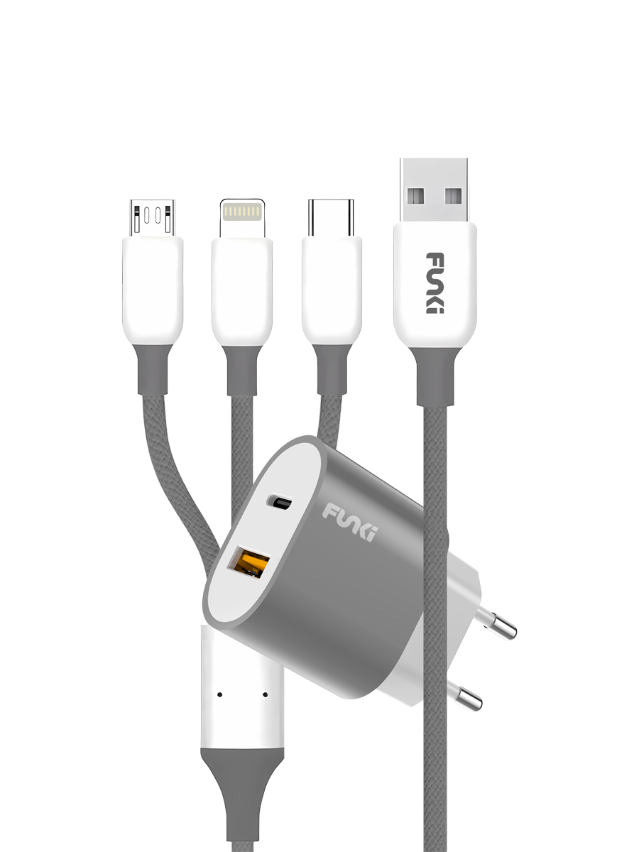 Funki Charger Plus 3 In 1 Cable