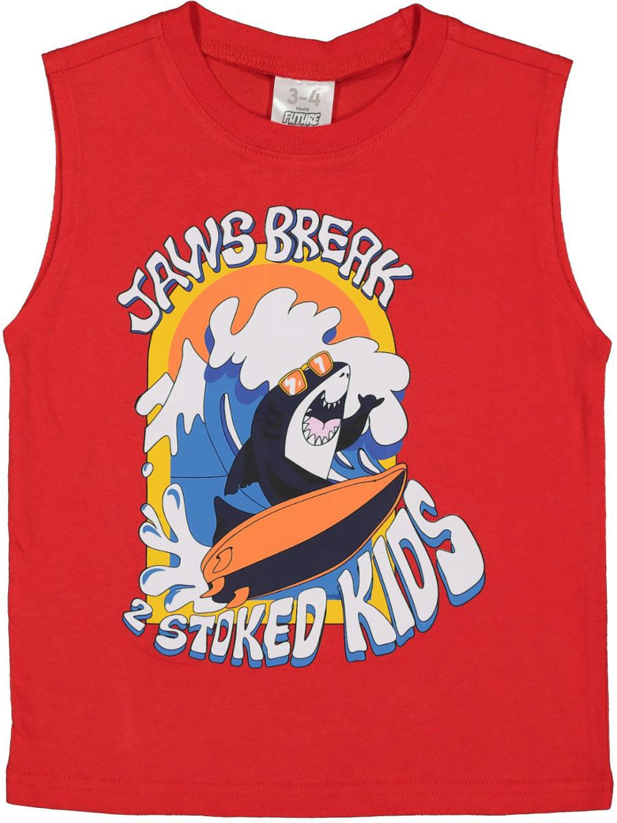 Red Graphic Tank Top