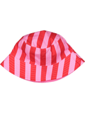 Pink Striped Reversible Bucket Hat
