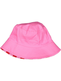 Pink Striped Reversible Bucket Hat