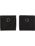2 Pack Black Storage Desk Cubes