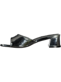 Silver Shiny Mule Heel