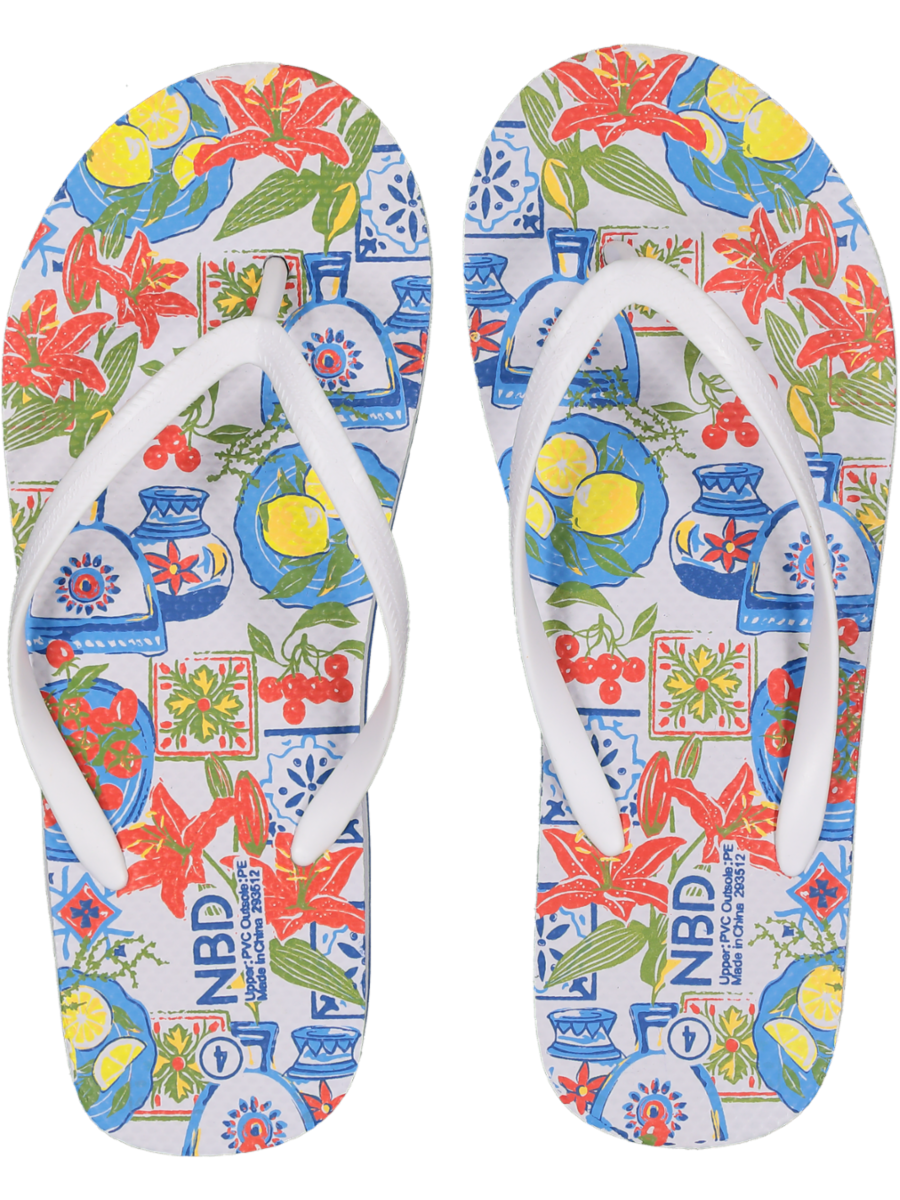 Graphic Flip Flop Sandals