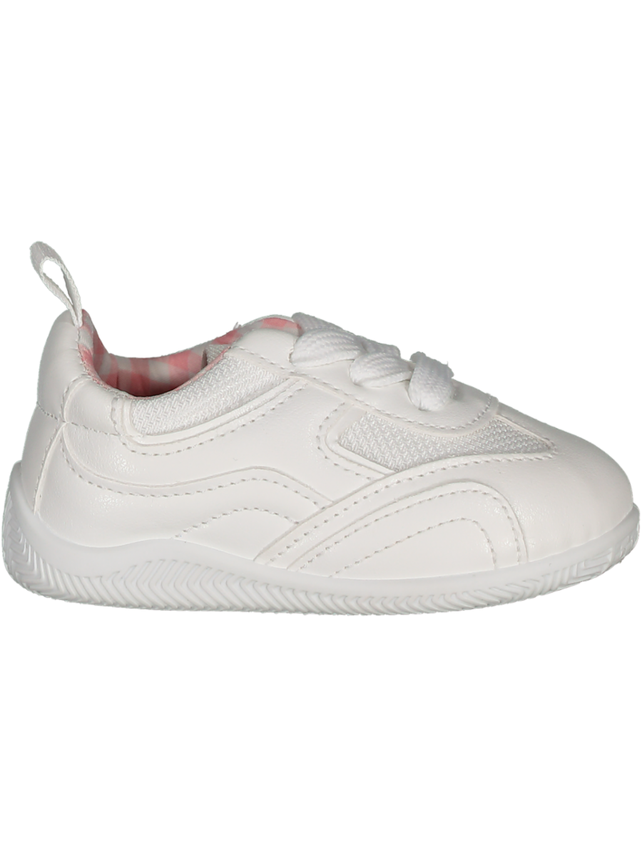 White Pull On Sneakers