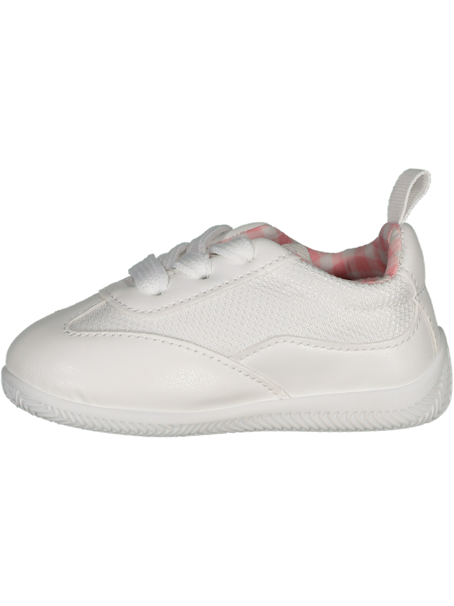 White Pull On Sneakers