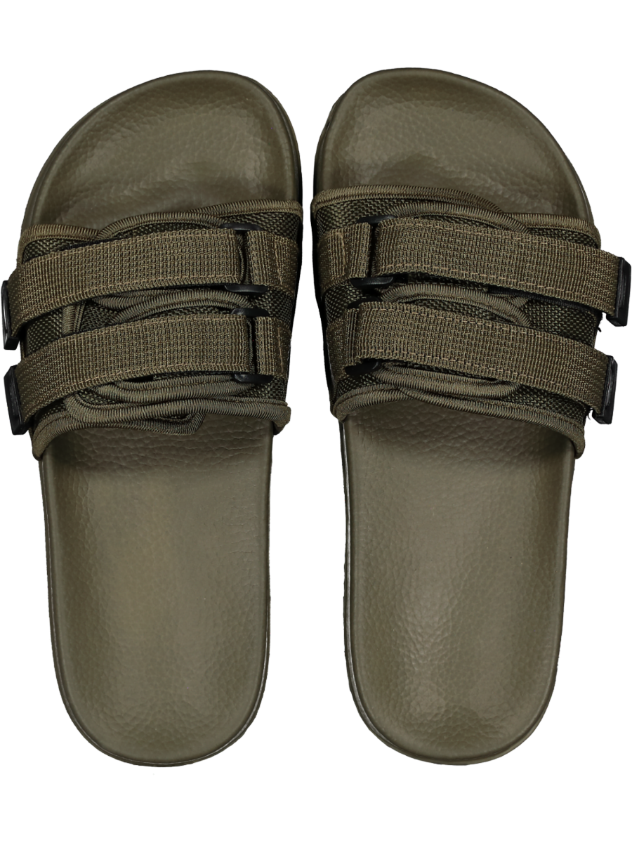 Green Slider Sandals