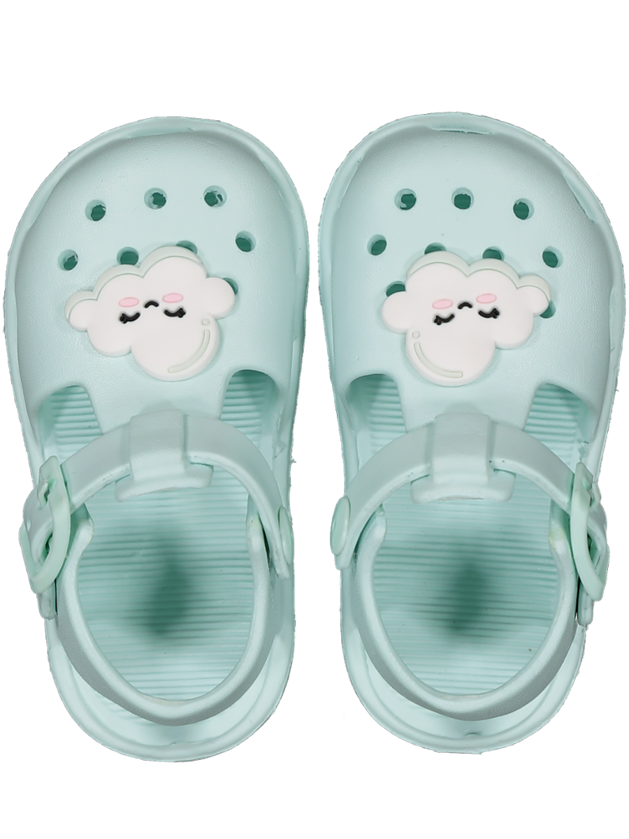 Blue Strapped Moulded Sandals