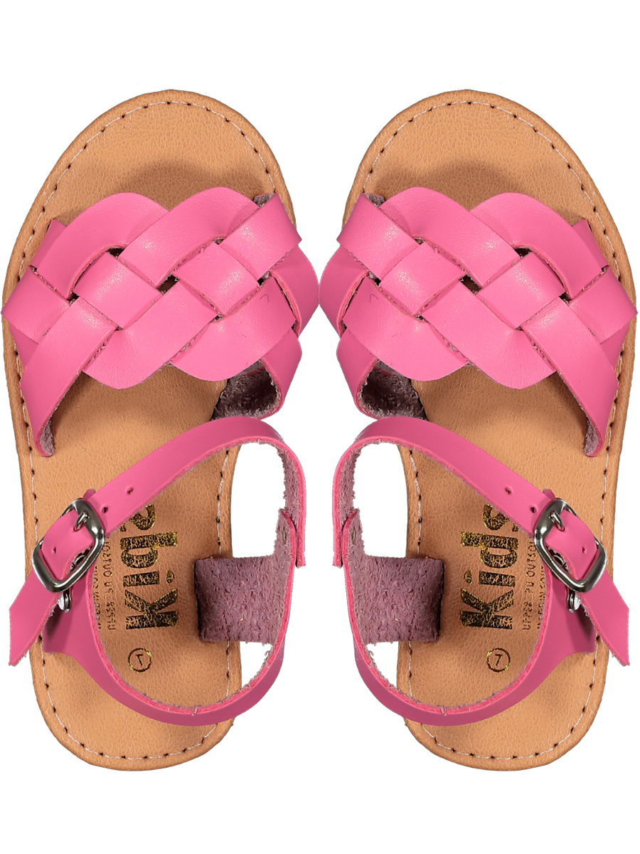 Pink Basic Strap Sandals