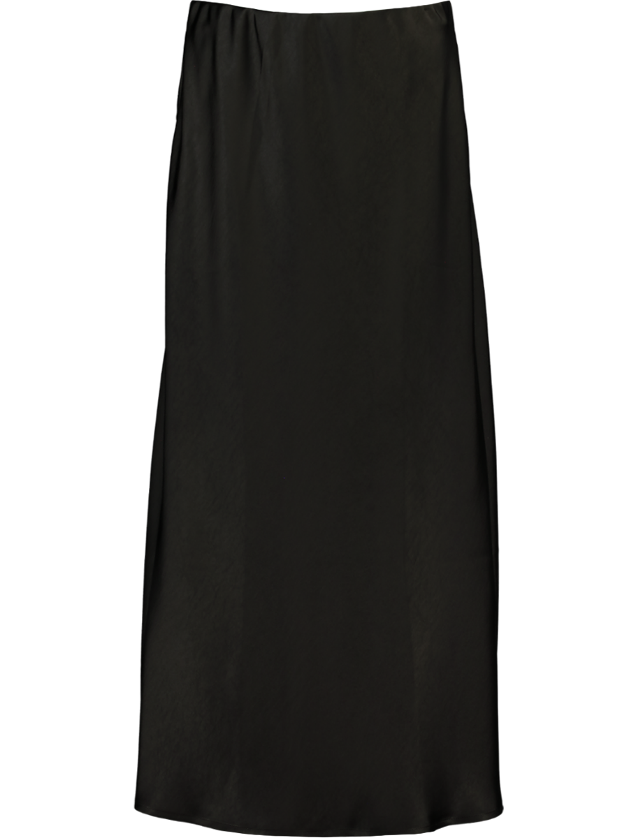 Black Long Smart Skirt